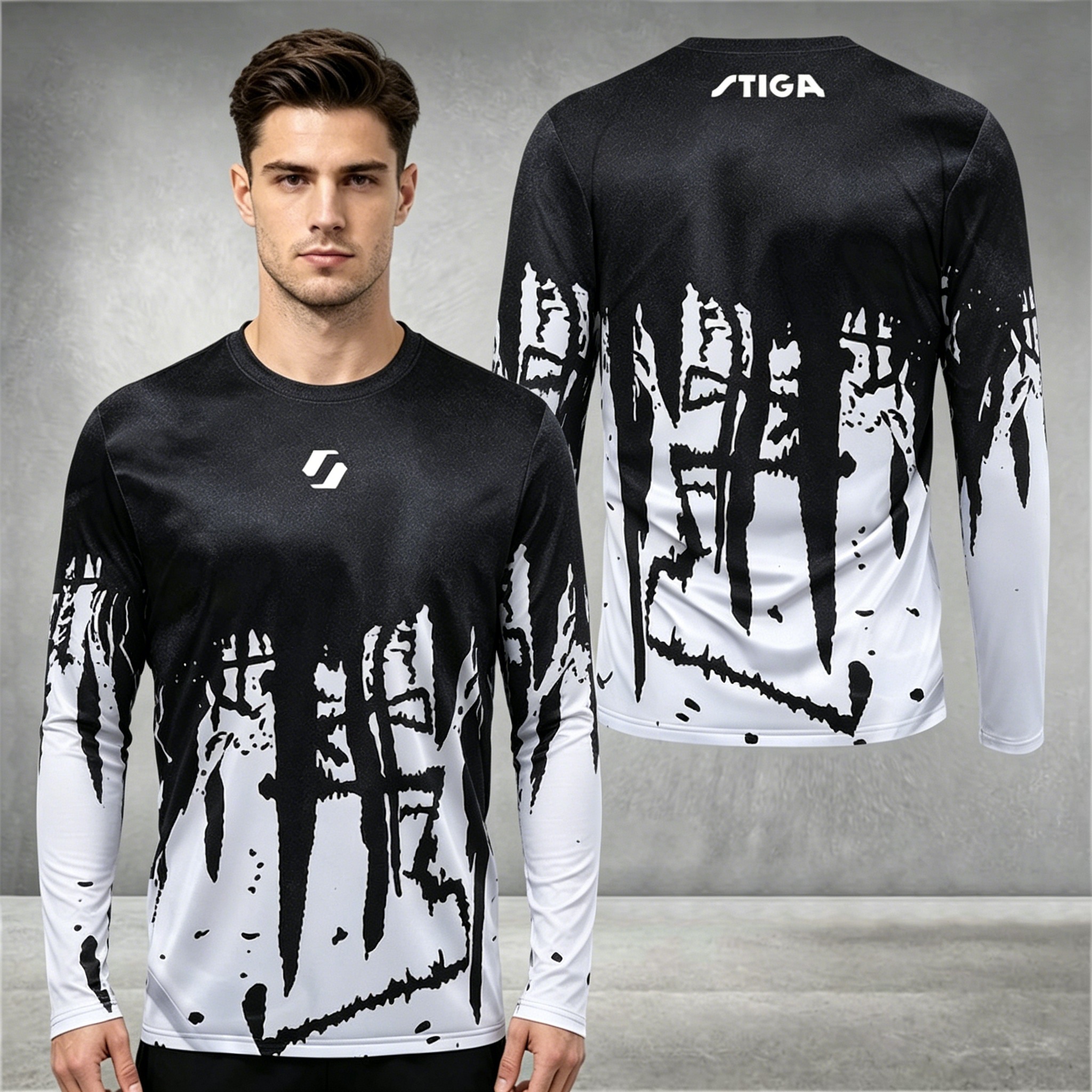 Outdoor Sports - Men's Sports Long-sleeve T-shirt Round Neck
