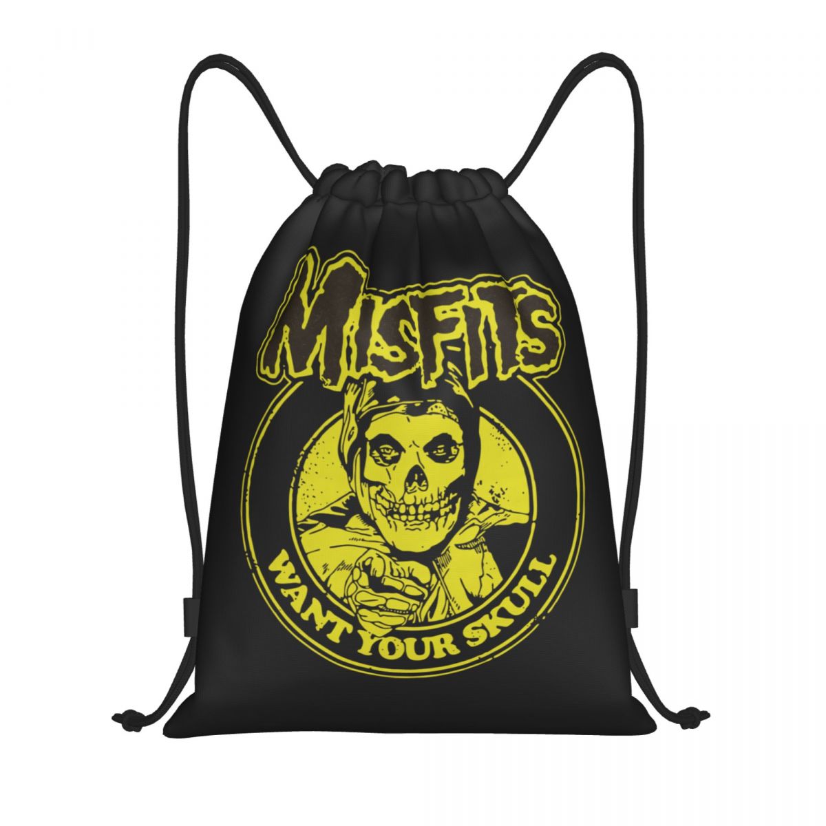 Outdoor Sport Backpack - Horror Rock Roll Misfits Skull Drawstring