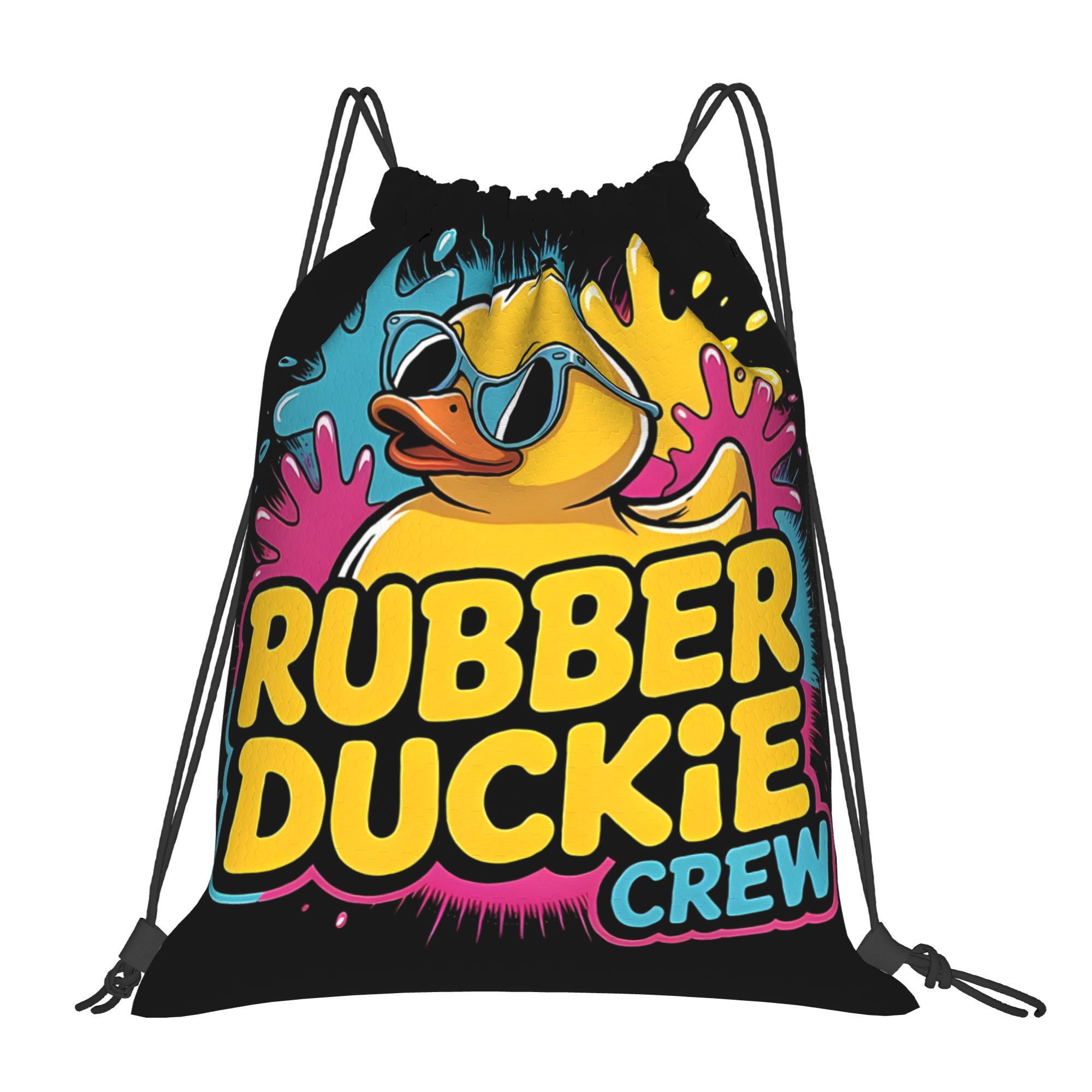 Outdoor Sport Backpack - Yellow Duck Drawstring Bundle Fitness Sport