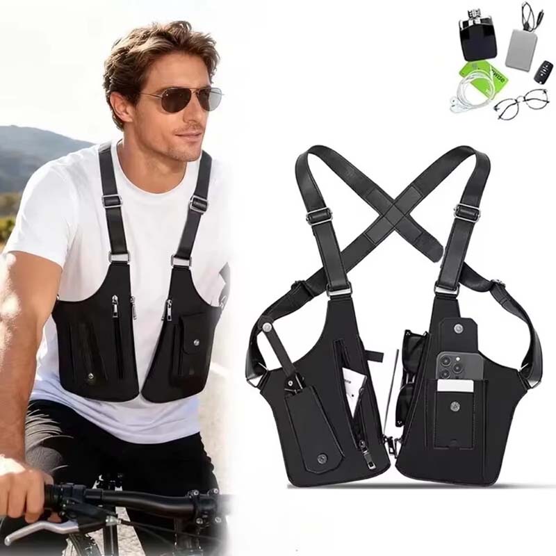 Outdoor Sport Backpack - Men'S Double Shoulder Strap Underarm Bag