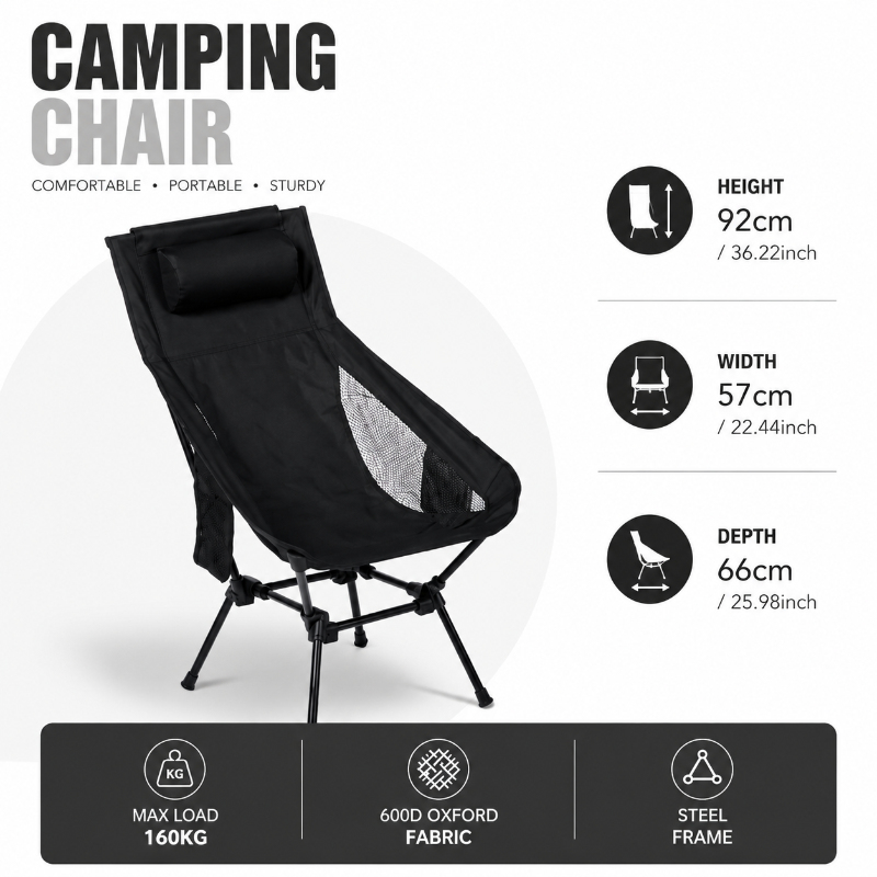 Folding Portable Camping Loung - огляд і ціна Outdoor Sport Chairs