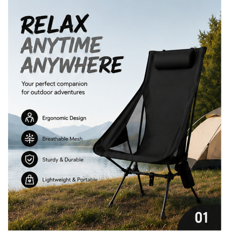 Folding Portable Camping Loung - огляд і ціна Outdoor Sport Chairs