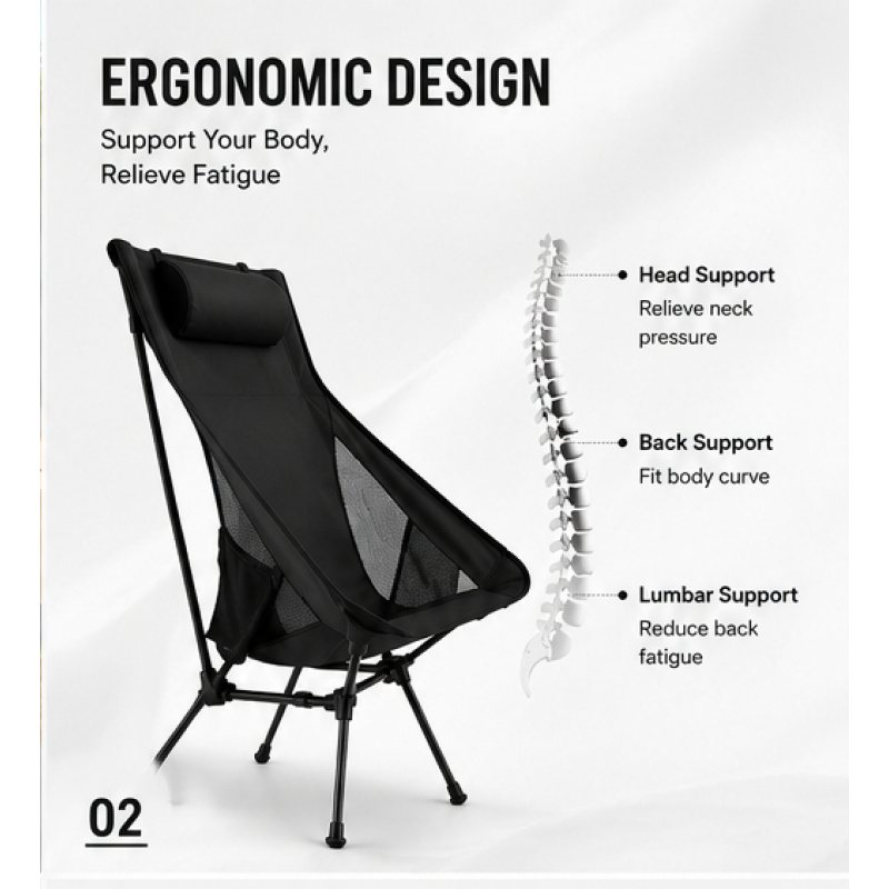 Folding Portable Camping Loung - огляд і ціна Outdoor Sport Chairs