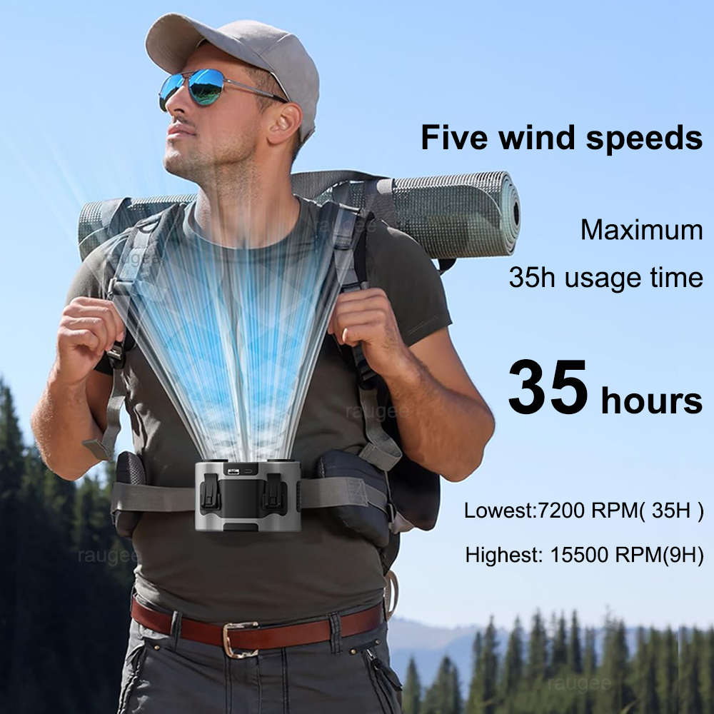 20000Mah Waist Fan Portable Cl - огляд і ціна Outdoor Sport Outlet