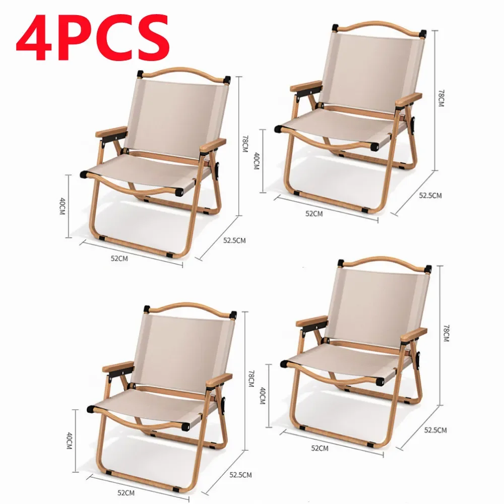 4/2/1PCS-khaki Camping Chair P - огляд і ціна Outdoor Sport Chairs