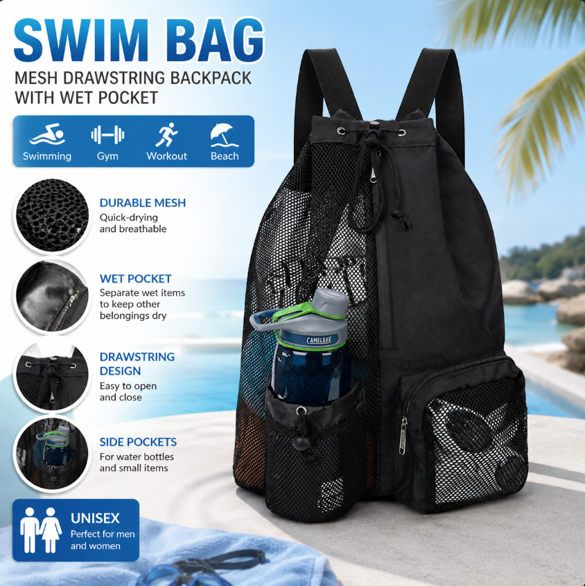 Drawstring Beach Storage Bag M - огляд і ціна Outdoor Sport Backpack