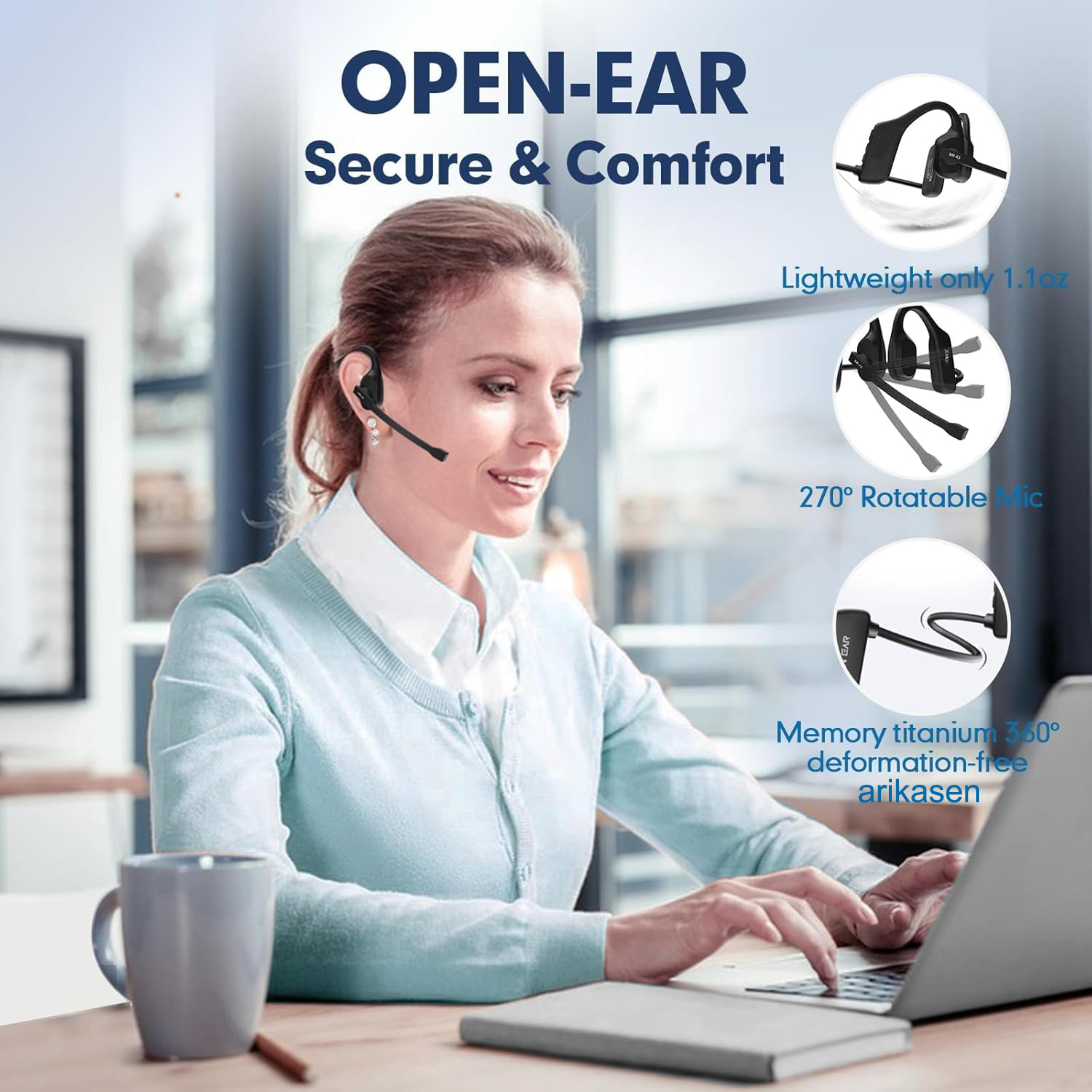 Open Ear Headphones with Mic,  - огляд і ціна Outdoor Sport Centre