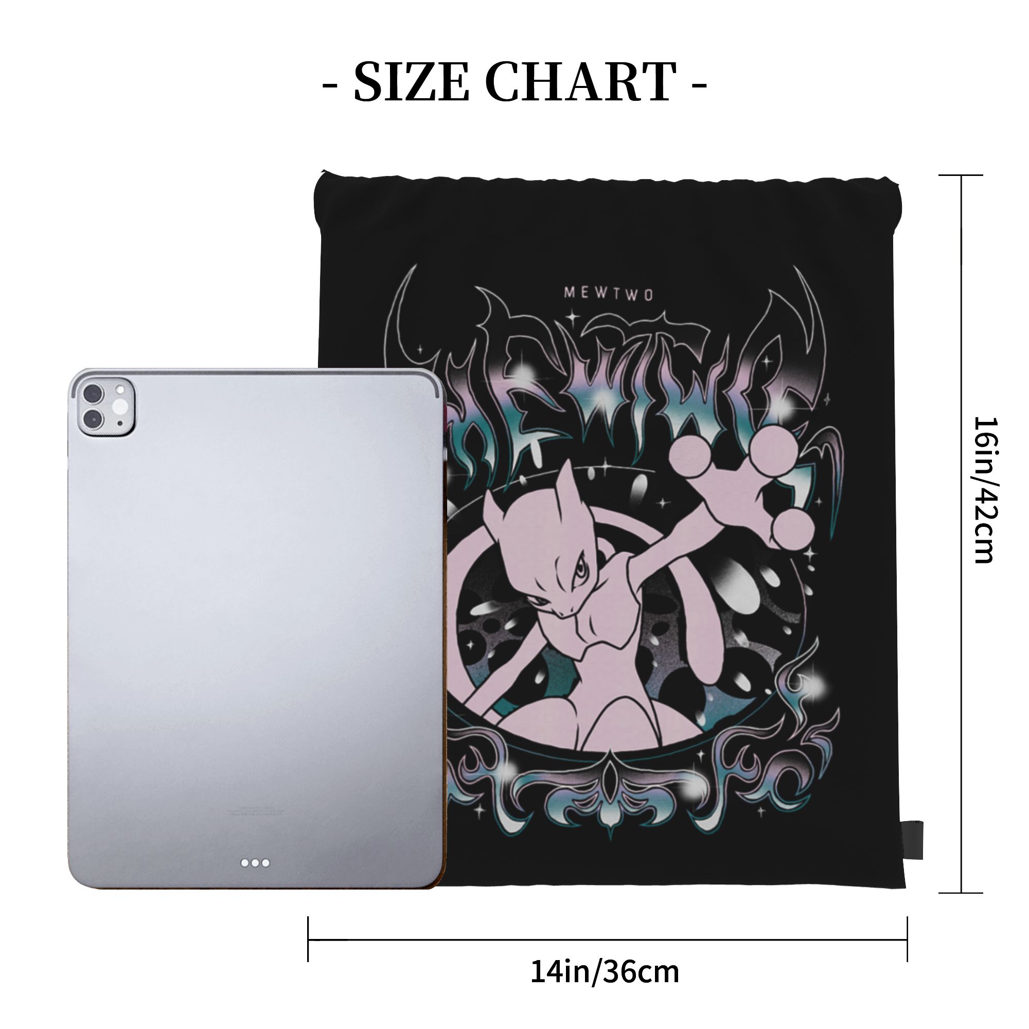 Mewtwo Grunge Oversized Pokemo - огляд і ціна Outdoor Sport Backpack