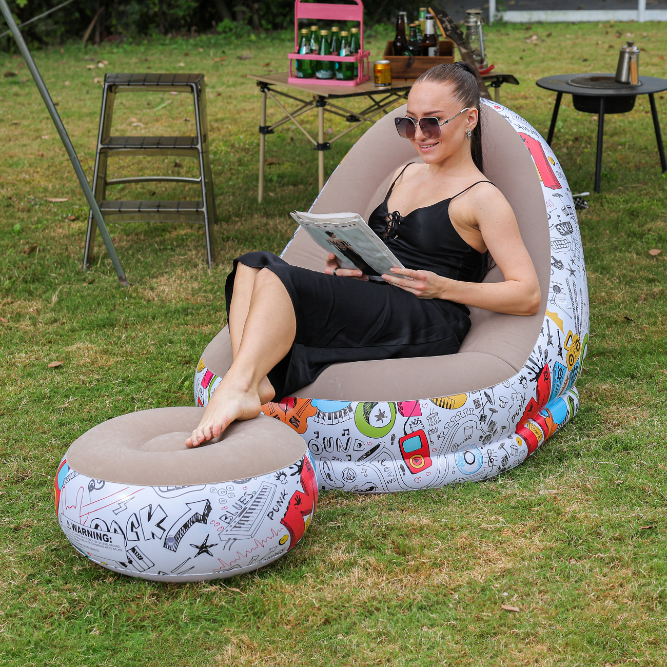 1PC Inflatable Lounger Chair w - огляд і ціна Outdoor Sport Chairs