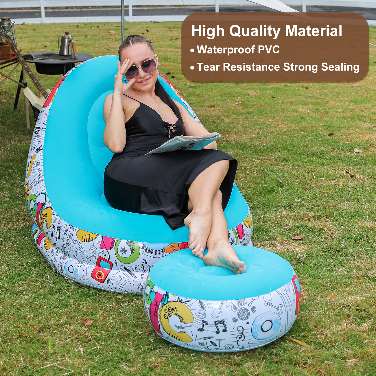 1PC Inflatable Lounger Chair w - огляд і ціна Outdoor Sport Chairs