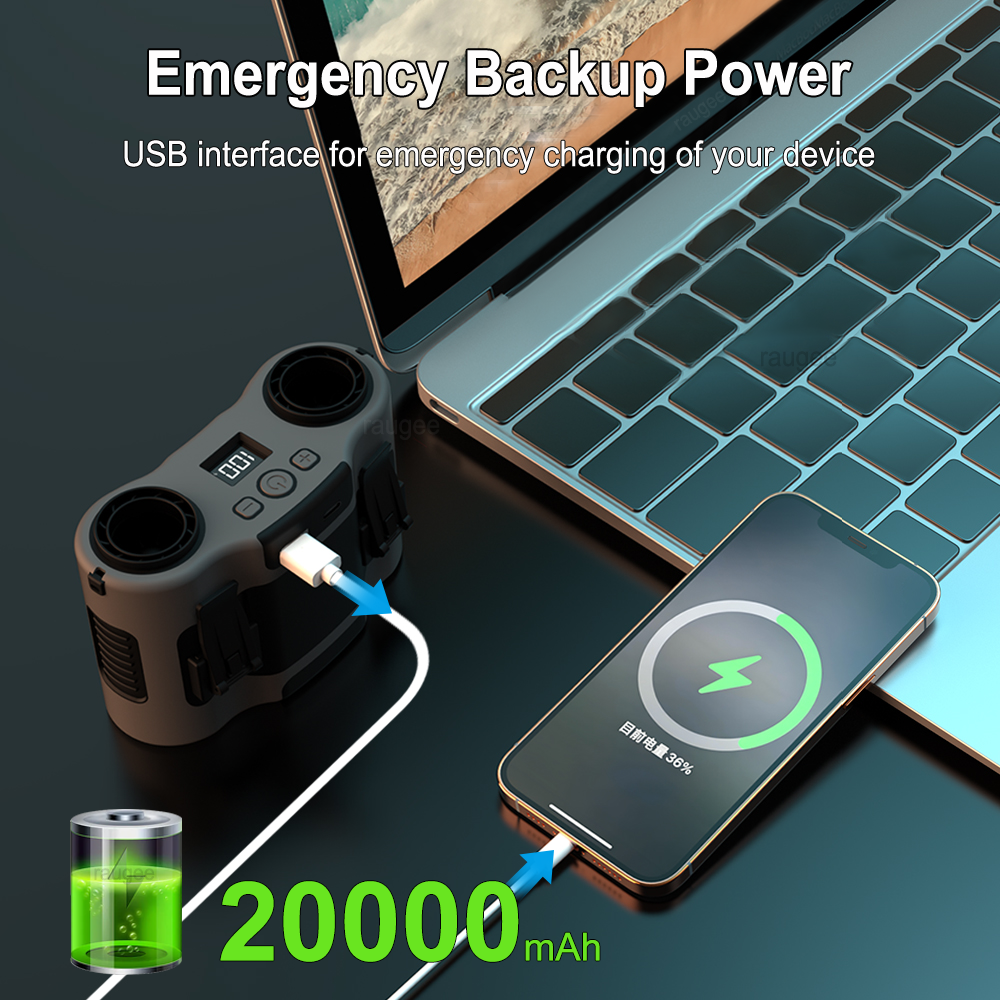 20000Mah Waist Fan Portable Cl - огляд і ціна Outdoor Sport Outlet