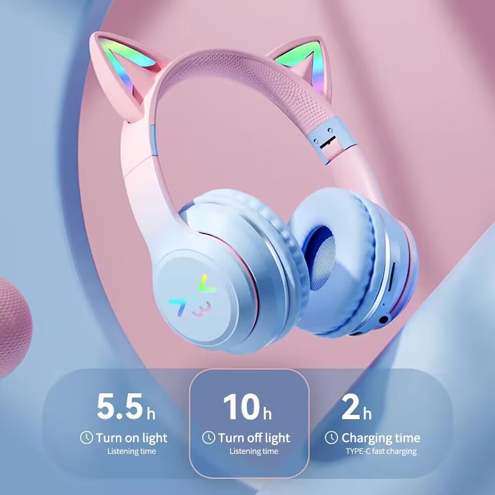 wireless Headphones RGB cute c - огляд і ціна Outdoor Sport Activities For Kids