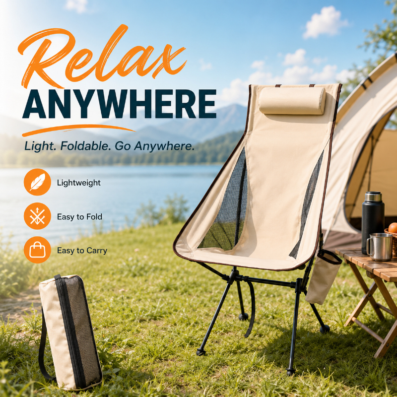 Westtune Portable Folding Camp - огляд і ціна Outdoor Sport Chairs